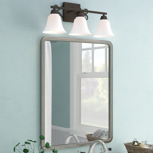 Symple Stuff Radius Corner Bathroom/Vanity Wall Mirror & Reviews Wayfair